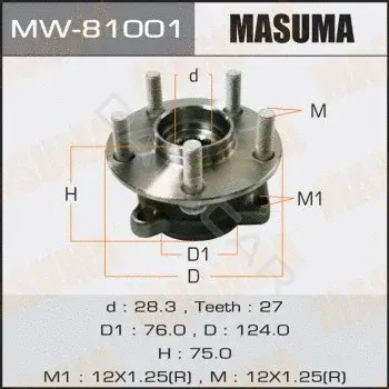 Подшипник ступицы MASUMA MW-81001