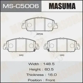Барабанные колодки MASUMA MS-C5006