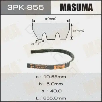 Ремень ручейковый MASUMA 3PK-855