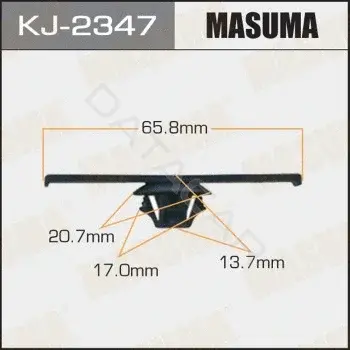 Клипса молдинга MASUMA KJ-2347