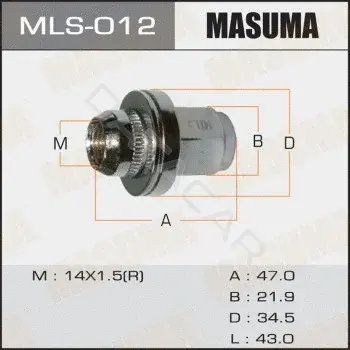 Гайка колеса MASUMA MLS-012