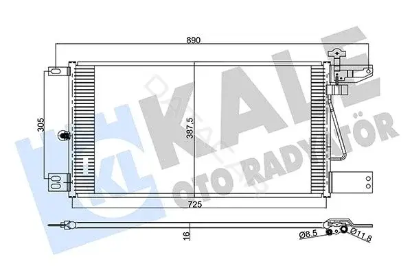 Радиатор кондиционера KALE 350390