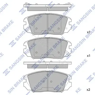 Тормозные колодки Hi-Q SP1182