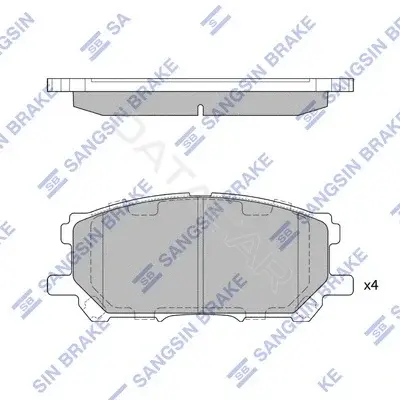 Тормозные колодки Hi-Q SP1456