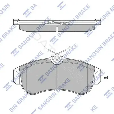 Тормозные колодки Hi-Q SP1581