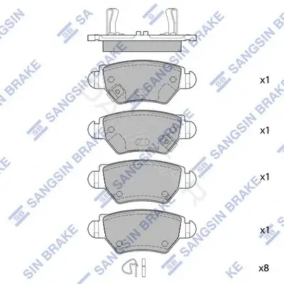Тормозные колодки Hi-Q SP1759