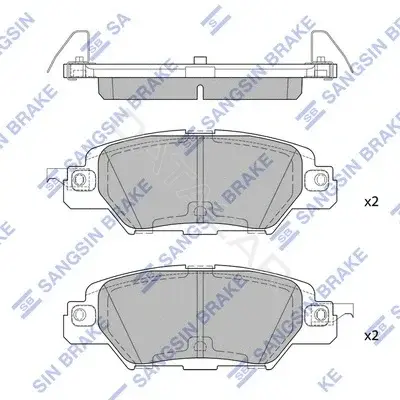 Тормозные колодки Hi-Q SP1860