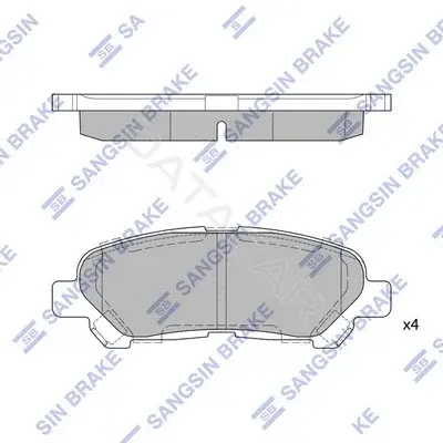 Тормозные колодки Hi-Q SP2136