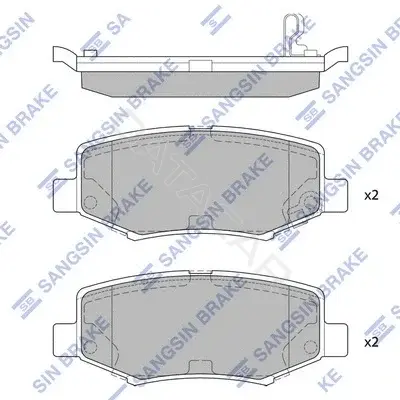 Тормозные колодки Hi-Q SP2186