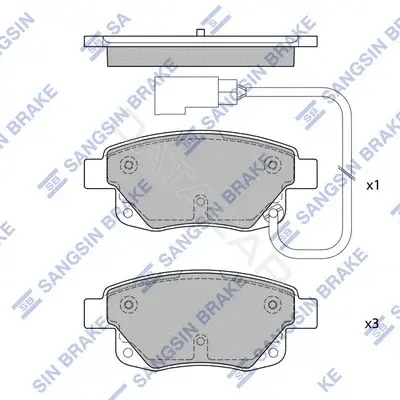 Тормозные колодки Hi-Q SP4404
