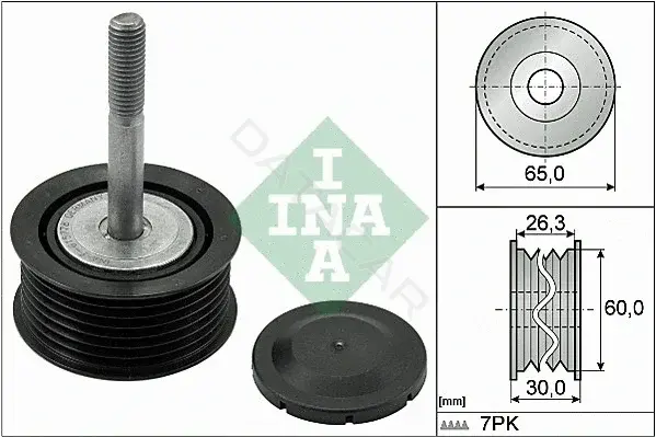 Ролик ремня генератора INA 532079310