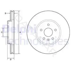 Тормозные диски DELPHI BG4783C