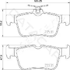 Тормозные колодки JAPANPARTS PP-0303AF