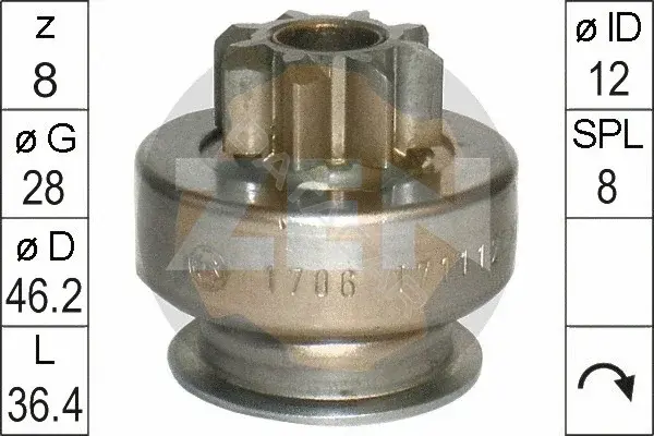 Бендикс стартера ERA ZN1706
