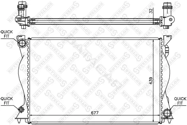 Радиатор охлаждения STELLOX 10-25508-SX