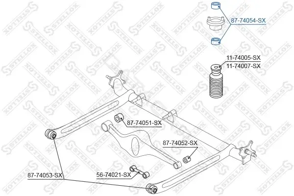 Опора амортизатора STELLOX 87-74054-SX
