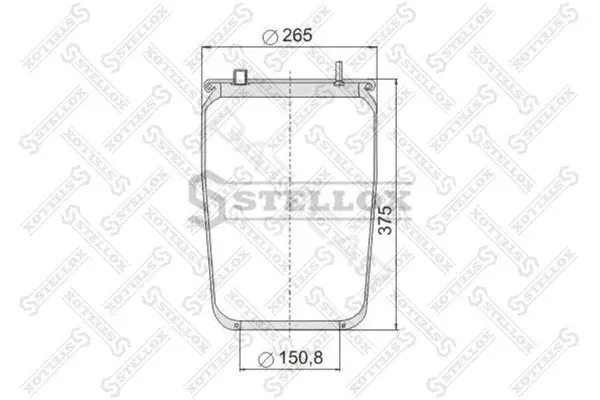 Пневмоподушка STELLOX 90-08366-SX