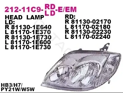 Фары DEPO 212-11C9R-LD-EM