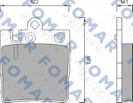 Тормозные колодки FOMAR FO680281