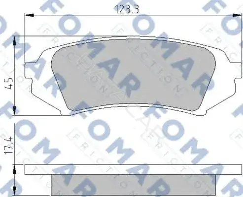 Тормозные колодки FOMAR FO813781