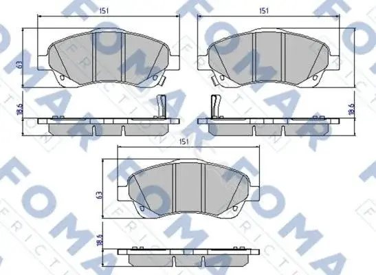Тормозные колодки FOMAR FO924281