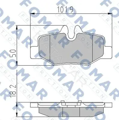 Тормозные колодки FOMAR FO924781
