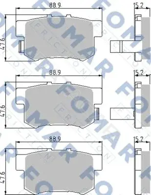 Тормозные колодки FOMAR FO933281