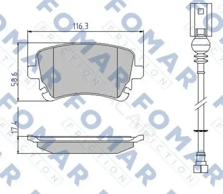 Тормозные колодки FOMAR FO936681