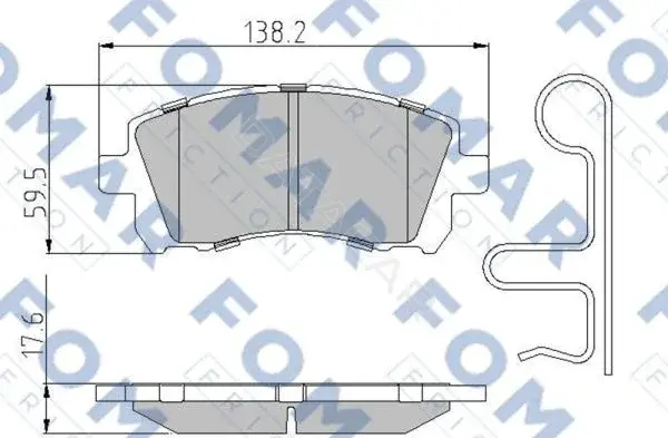 Тормозные колодки FOMAR FO994581