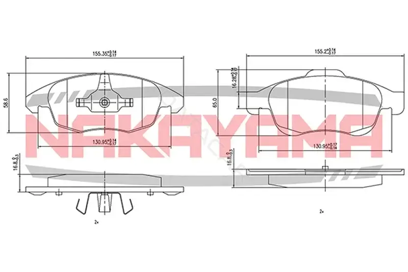 Тормозные колодки NAKAYAMA HP8451NY