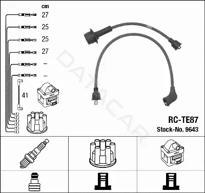 Высоковольтные провода NGK 9643