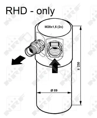 Осушитель кондиционера NRF 33082