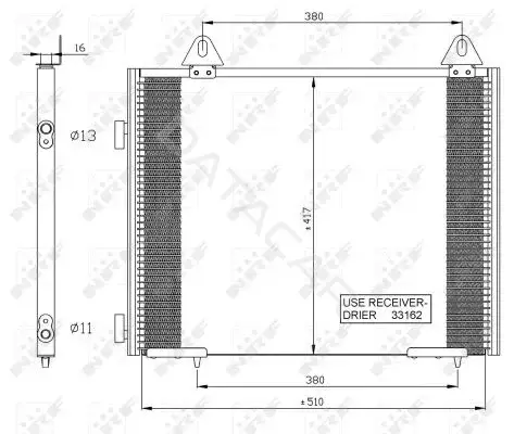 Радиатор кондиционера NRF 35351