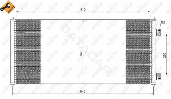Радиатор кондиционера NRF 35651