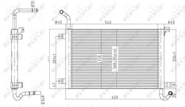 Радиатор охлаждения NRF 50145