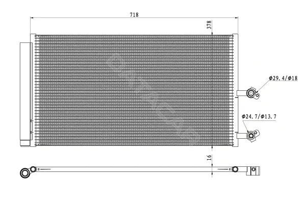 Радиатор кондиционера NRF 350450