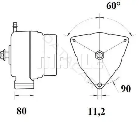 Генератор KNECHT/MAHLE MG805