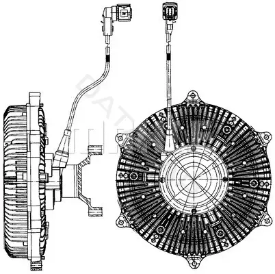 Вискомуфта вентилятора KNECHT/MAHLE CFC219000P