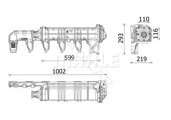 Клапан ЕГР KNECHT/MAHLE CE38000P