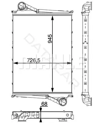 Интеркулер KNECHT/MAHLE CI215000P