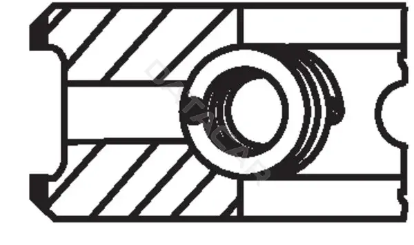 Кольца поршневые KNECHT/MAHLE 013RS101160N0