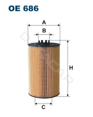 Масляный фильтр FILTRON OE686