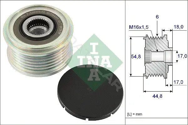 Шкив генератора INA 535011410