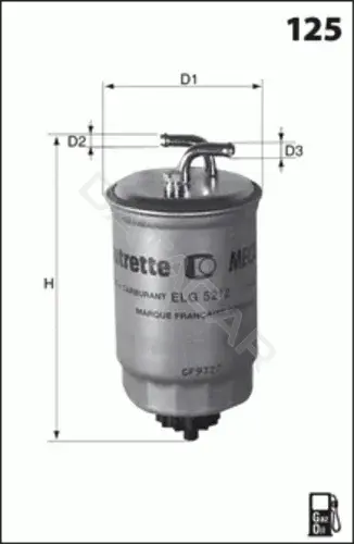 Топливный фильтр MECAFILTER ELG5257