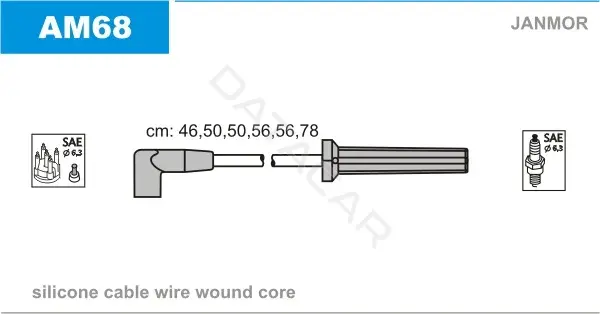Высоковольтные провода JANMOR AM68