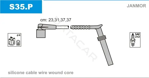 Высоковольтные провода JANMOR S35.P