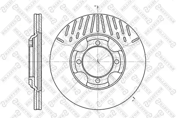 Тормозные диски STELLOX 6020-3216V-SX