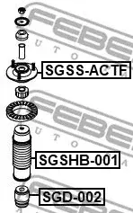Втулки стабилизатора FEBEST SGSS-ACTF