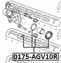 Ремкомплект суппорта FEBEST 0175-AGV10R