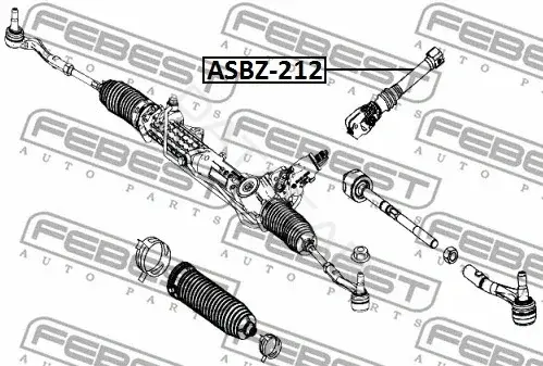 Рулевой вал FEBEST ASBZ-212